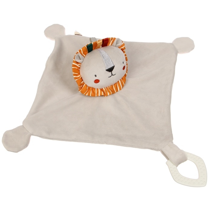 Комфортер - игрушка «Львенок Леон», погремушка, прорезыватель, цвет серый, Крошка Я Комфортер - игрушка «Львенок Леон», погремушка, прорезыватель, цвет серый, Крошка Я