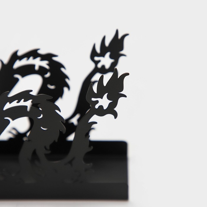 Салфетница Magistro «Дракон», 14×4×9 см, цвет чёрный Салфетница Magistro «Дракон», 14×4×9 см, цвет чёрный