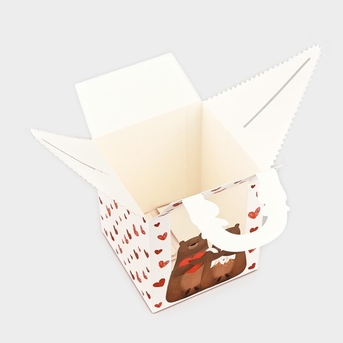 Коробка складная «С любовью» 14 х 16 х 14 см Коробка складная «С любовью» 14 х 16 х 14 см