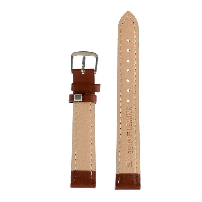 Ремешок для часов, 16 мм, натуральная кожа, l-20 см, коричневый Ремешок для часов, 16 мм, натуральная кожа, l-20 см, коричневый