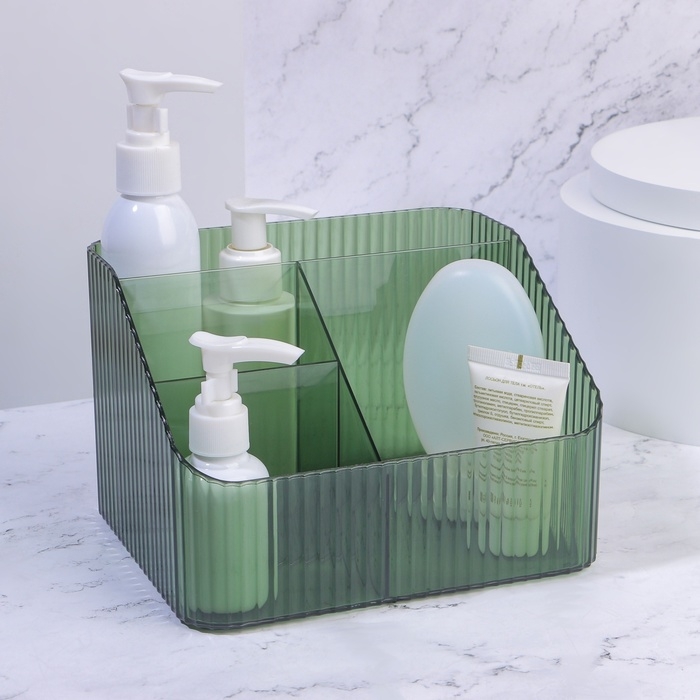 Органайзер для хранения «LIGHT», 4 секции, 18 × 15 × 12 см, цвет МИКС