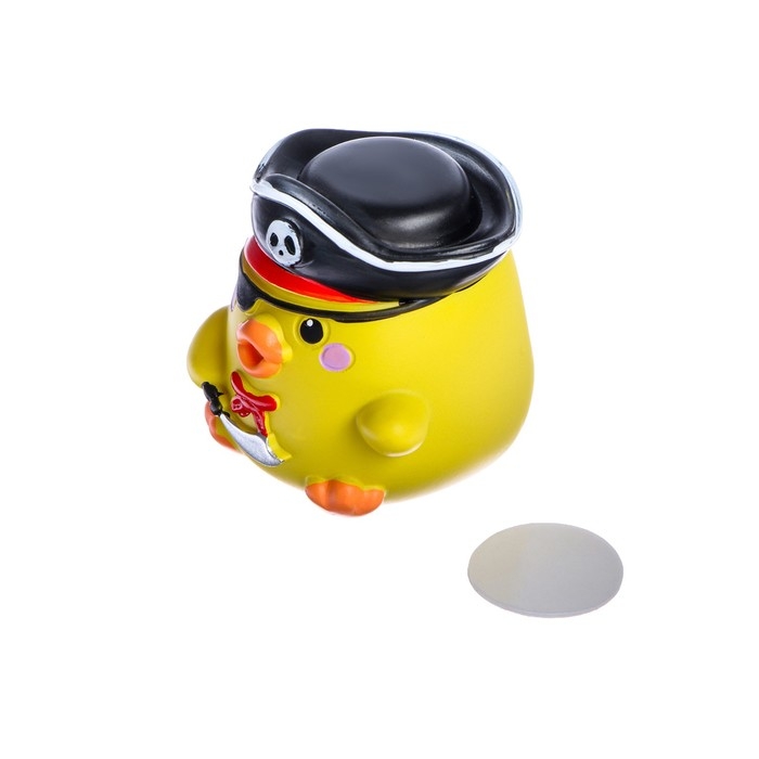 Утёнок на панель авто, пират, желтый Утёнок на панель авто, пират, желтый