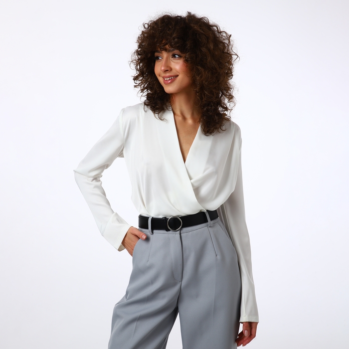 Ремень женский, ширина 3,5 см, пряжка серебро, цвет чёрный Ремень женский, ширина 3,5 см, пряжка серебро, цвет чёрный