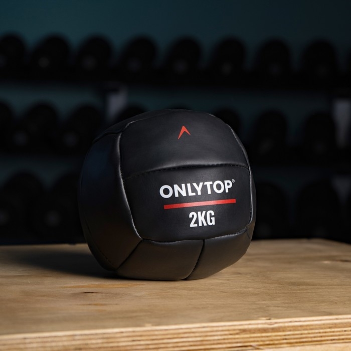 Медицинбол ONLYTOP, 2 кг, d=18 см Медицинбол ONLYTOP, 2 кг, d=18 см