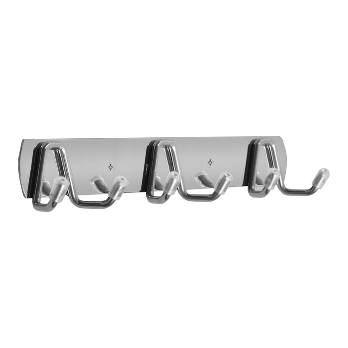 Вешалка CAPPIO CVT003, металлическая, трёхрожковая, цвет хром Вешалка CAPPIO CVT003, металлическая, трёхрожковая, цвет хром