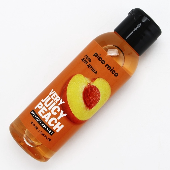 Гель для душа с экстрактом арганы Very juicy peach, 100 мл, аромат персика, PICO MICO Гель для душа с экстрактом арганы Very juicy peach, 100 мл, аромат персика, PICO MICO