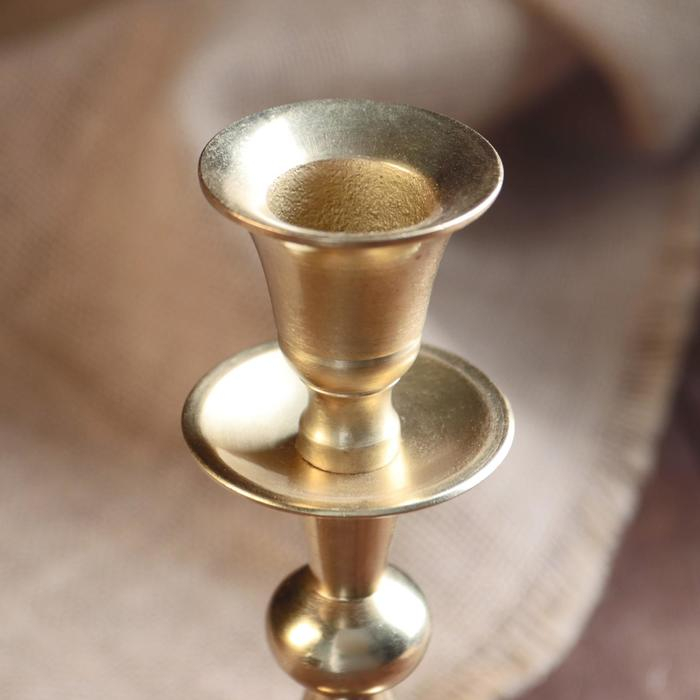 Подсвечник алюминий Подсвечник алюминий "Версаль" на 1 свечу 9х9х21,5 см