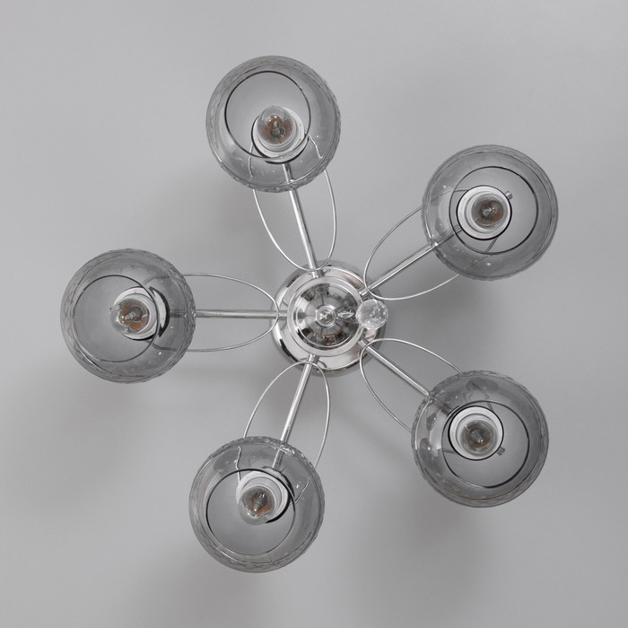 Люстра Люстра "Эйприл" 5х40Вт Е27 Хром 51х51х24см