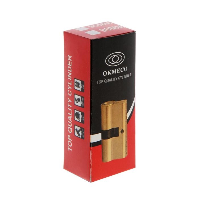 Цилиндровый механизм, 80 мм, английский ключ, 5 ключей, цвет золото Цилиндровый механизм, 80 мм, английский ключ, 5 ключей, цвет золото