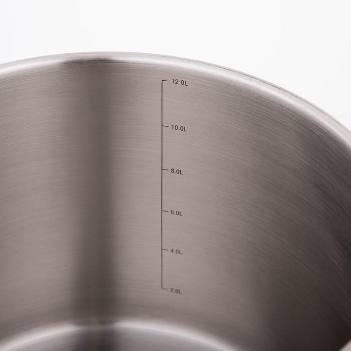 Кастрюля «Общепит», 13 л, d=28 см, h=21 см, капсульное дно, индукция Кастрюля «Общепит», 13 л, d=28 см, h=21 см, капсульное дно, индукция