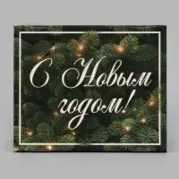 Коробка подарочная, самосборная &laquo;Еловые ветви&raquo;, 31.2&times;25.6&times;16.1 см