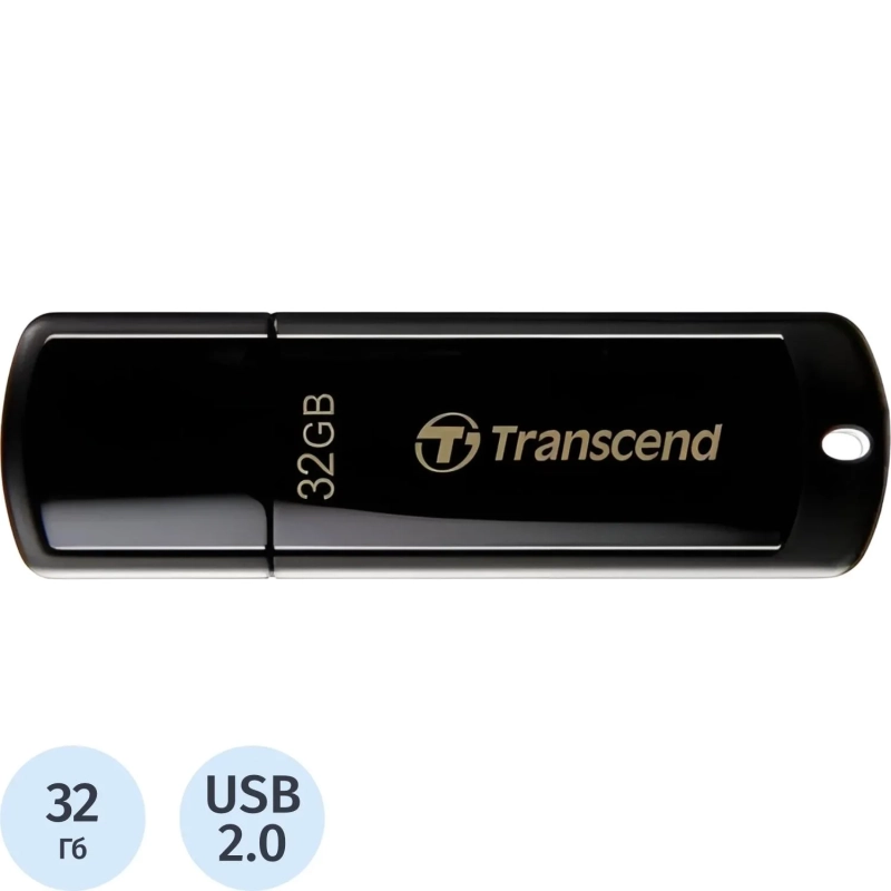 Флеш-память Transcend JetFlash 350, 32Gb, USB 2.0, чер, TS32GJF350