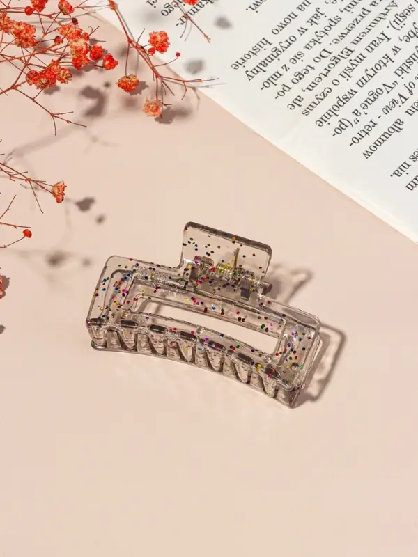 Крабик для волос &laquo;Айлин&raquo;, прямой, 6.5 см, МИКС