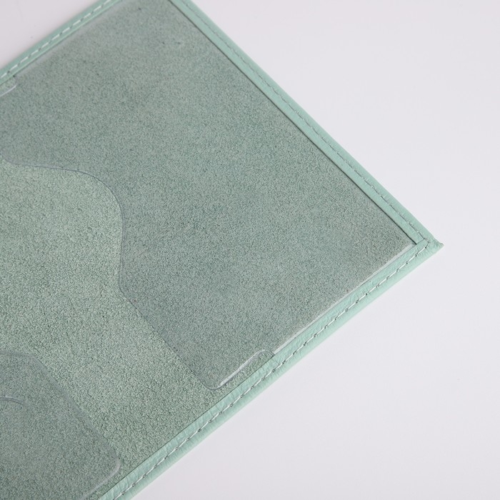 Обложка для паспорта, цвет мятный Обложка для паспорта, цвет мятный