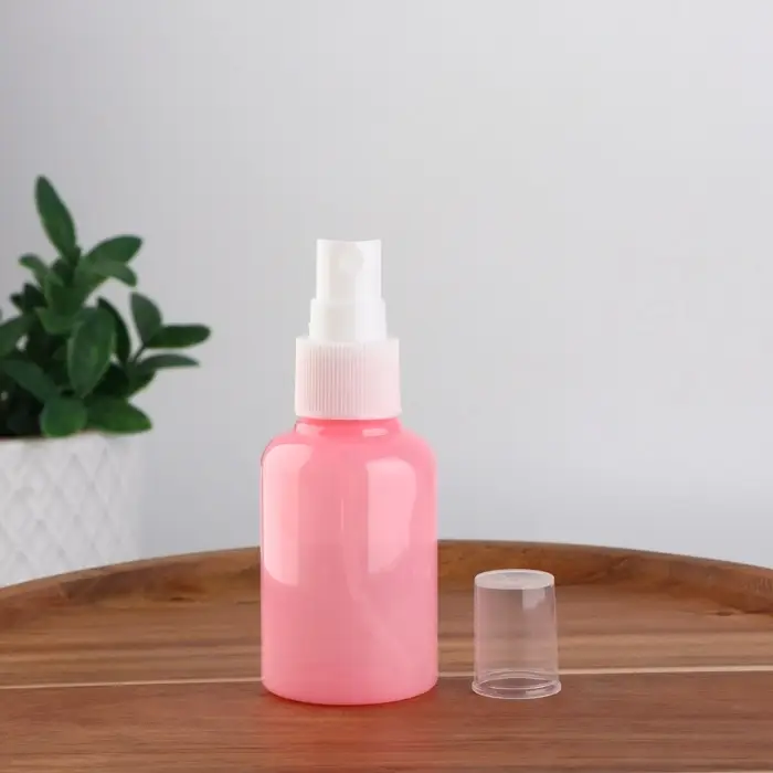Бутылочка для хранения, с распылителем, 50 мл, розовая Бутылочка для хранения, с распылителем, 50 мл, розовая