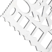 Линейка офицерская 20см Attache прозрачная