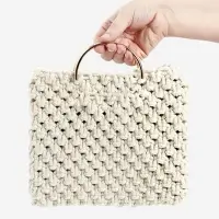 Ручки для сумки &laquo;Круг&raquo;, металлические, d=10 см, 2 шт., цвет золотой
