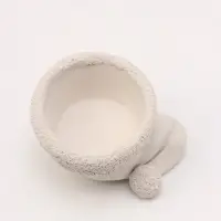 Подсвечник на 1 свечу &laquo;Колпак новогодний&raquo;, неокрашенный, 5&times;9&times;7 см, белый