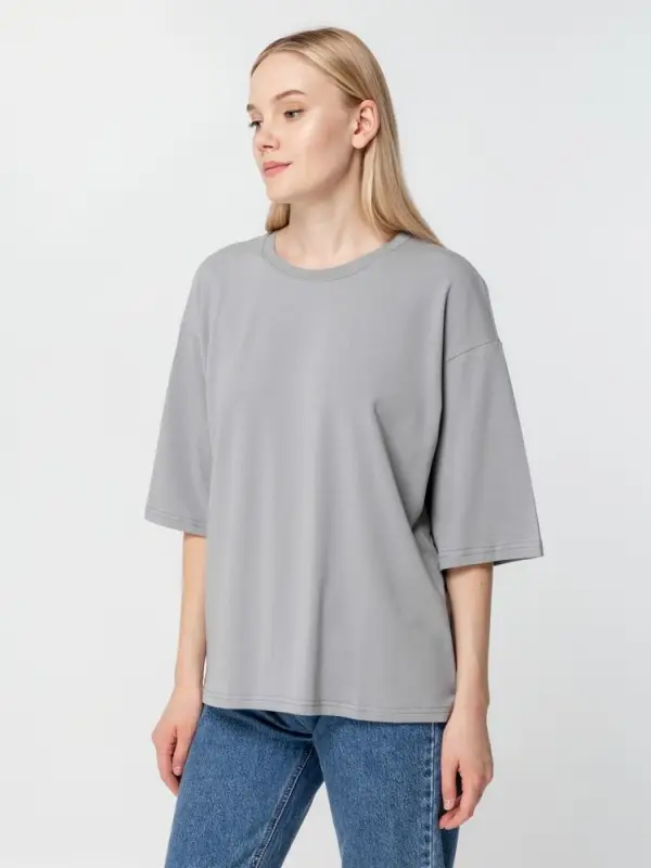 Футболка унисекс оверсайз Street Vibes, серая, размер XS/S Футболка унисекс оверсайз Street Vibes, серая, размер XS/S