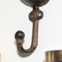 Крючок настенный &laquo;Упитанный филин&raquo;, ключница декоративная, чугун, 16&times;7&times;4 см