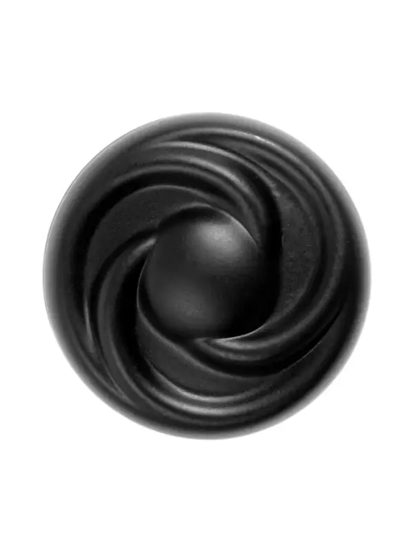 Ручка кнопка CAPPIO RK003, d=35 мм, чёрная, набор 10 шт.