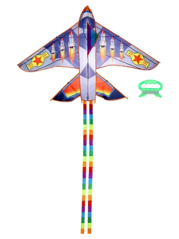 Воздушный змей Funny toys &laquo;Ракета&raquo;, с леской