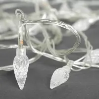 Гирлянда &laquo;Нить&raquo; 5 м с насадками &laquo;Шишки&raquo;, IP20, прозрачная нить, 20 LED, свечение мульти (RG/RB), мигание, 220 В