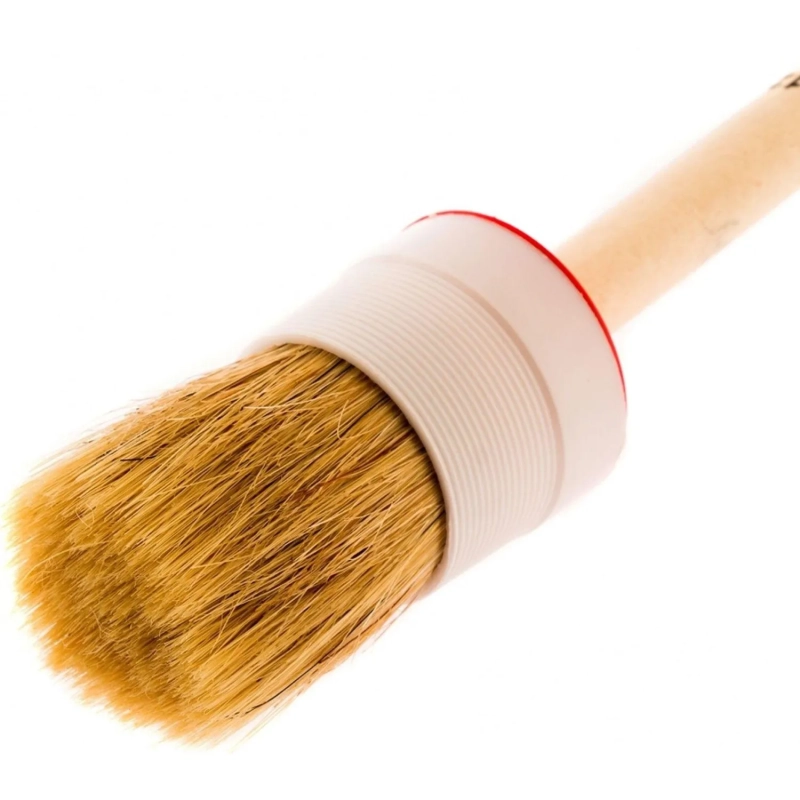 Кисть круглая №12/45 мм натуральная щетина, деревянная ручка MTX 82082