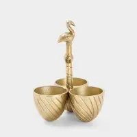 Менажница &laquo;Фламинго&raquo;, 14&times;14&times;21 см, алюминий