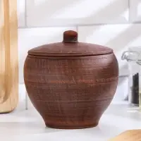 Горшок для жаркого &laquo;Гладкий&raquo;, 550 мл, 10&times;12 см, красная глина