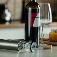 Винный набор Wine Diesel, серебристый