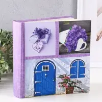 Фотоальбом 200 фото 10X15см, "Синяя дверь",бум.карм.с мемо, книжн. пер-т