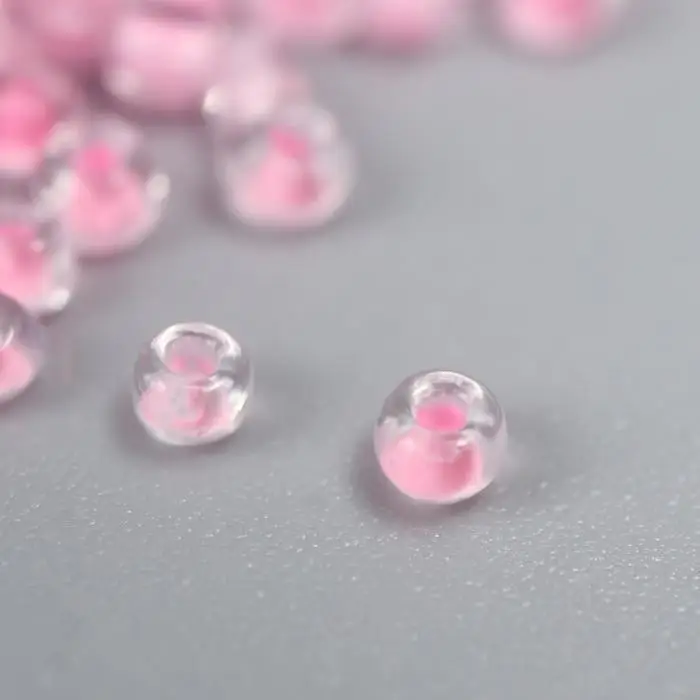 Бисер круглый размер 12/0  Бисер круглый размер 12/0 "Легкий розовый" 20 гр