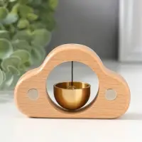 Колокол настольный &laquo;Облако&raquo;, бук, на магнитах, 2.8&times;9.5&times;6 см
