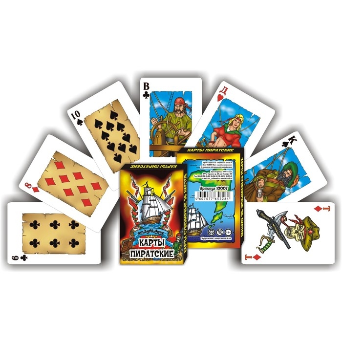 Карты игральные  Карты игральные "Пиратские", 36 карт, 5 х 7.5 см