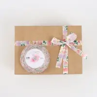 Лента атласная &laquo;Нежные пионы&raquo;, 1.5&times;22.5 (&plusmn; 1) м, разноцветная