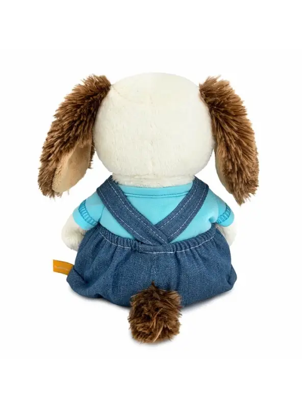 Мягкая игрушка Мягкая игрушка "Собака Бартоломей baby в комбинезоне "Деним", 20 см BartB-054