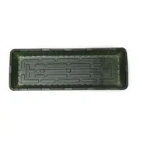 Мини - парник для рассады, 58&times;21&times;12 см, без вставок, тёмно-зелёный, пластик, Greengo