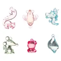 Набор для опытов &laquo;Эпоксидная смола&raquo;, брелоки с наполнением, 3 молда