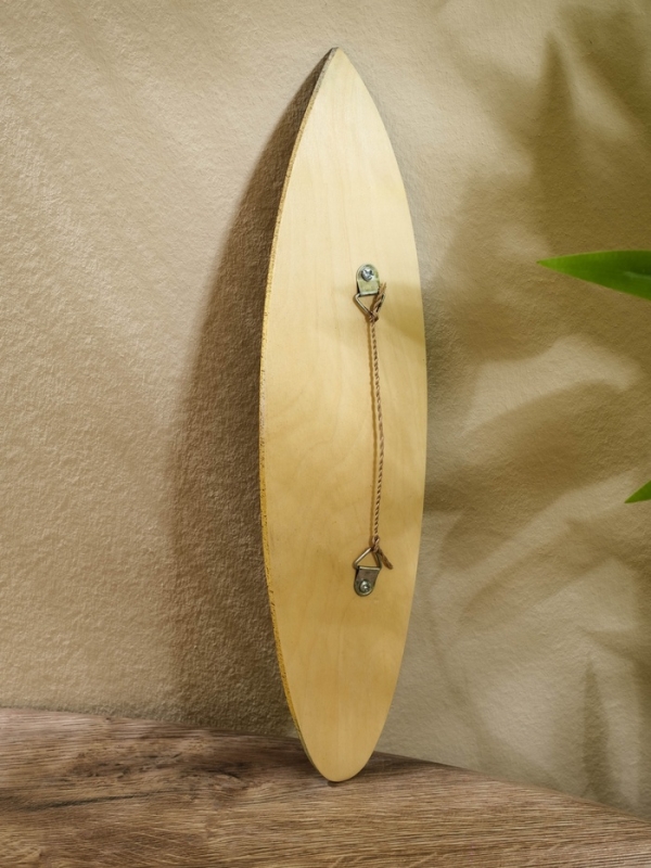 Панно "Доска для сёрфа "Great Beach" дерево 30х7 см