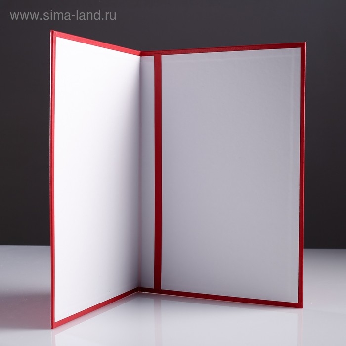 Папка адресная "Виньетка" бумвинил, мягкая, красный, А4