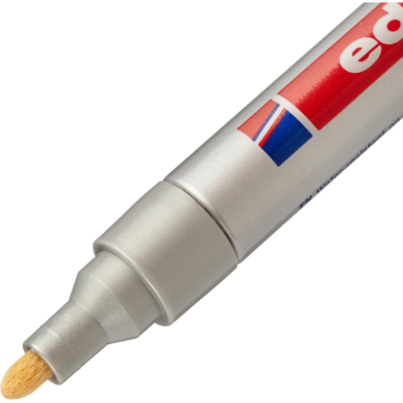 Маркер лаковый EDDING E-750/54 серебряный 2-4мм, мет. корп