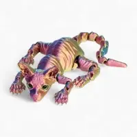 3Д - печатная игрушка &laquo;Кот Сфинкс&raquo;, подвижная, цвет МИКС