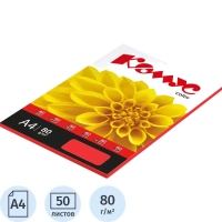 Бумага цветная Комус Color (красный интенсив), 80г, А4, 50 л.