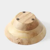 Салатник &laquo;Васильки&raquo;, 25&times;25&times;10 см, дерево манго