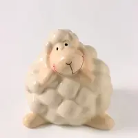 Фигурка керамическая &laquo;Кудрявый барашек&raquo;, 8.3 см, керамическая