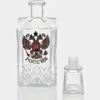 Набор питьевой &laquo;Герб России&raquo;, 7 предметов: графин 500 мл, стопка 50 мл, 6 шт.