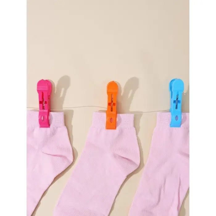 Прищепки для белья в корзинке Доляна, 7.5 см, 36 шт., МИКС