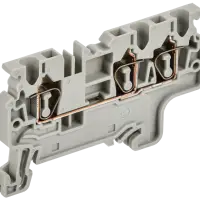 ARMAFIX Клемма пружинная CX2.5-3 2,5мм2 трехконтактная серая IEK