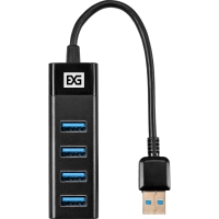 Концентратор USB хаб ExeGate (EX296925RUS) DUB-4TP 4-в-1 черн